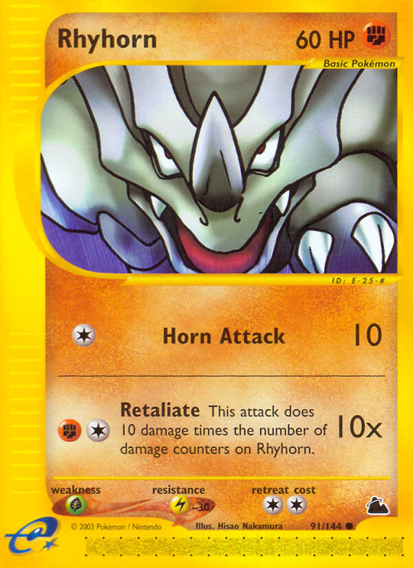 Rhyhorn — illustrated card