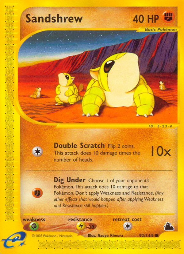 Sandshrew — illustrated card