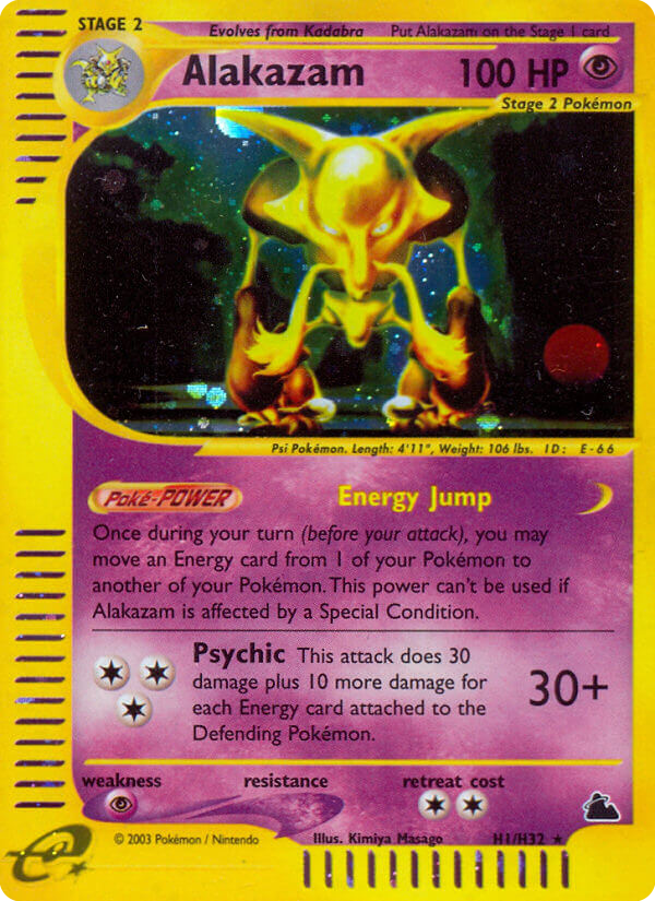 Alakazam — illustrated card
