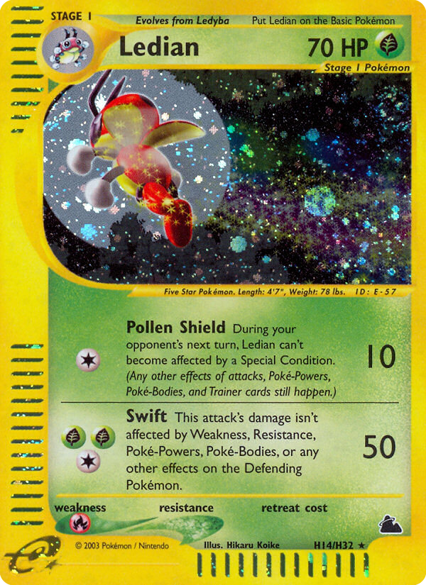 Ledian — illustrated card