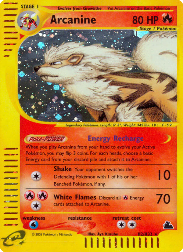 Arcanine — illustrated card