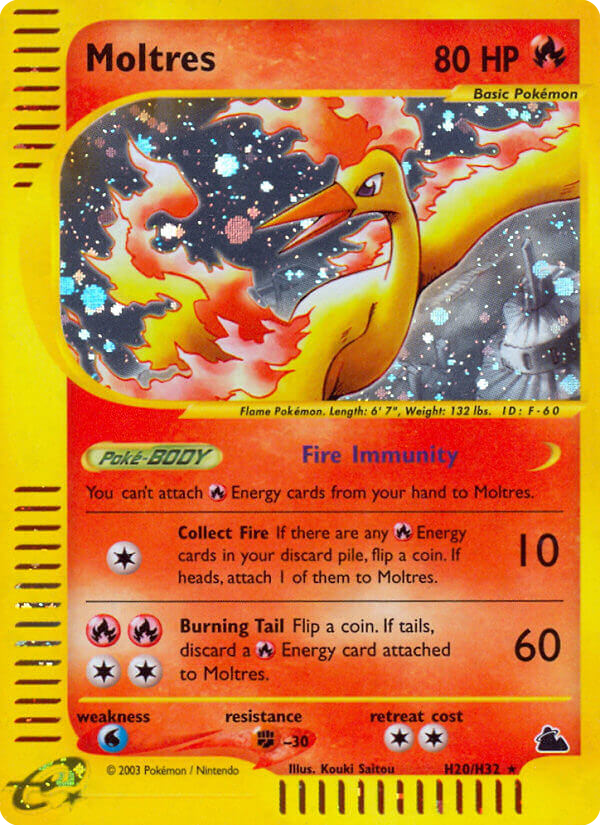Moltres — illustrated card