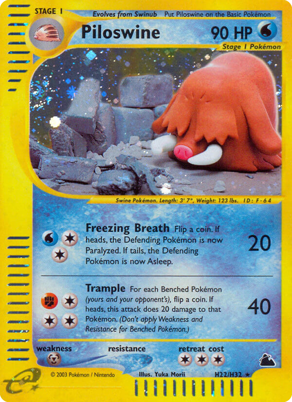 Piloswine — illustrated card
