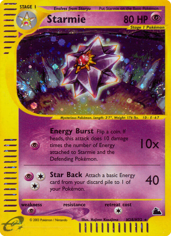 Starmie — illustrated card