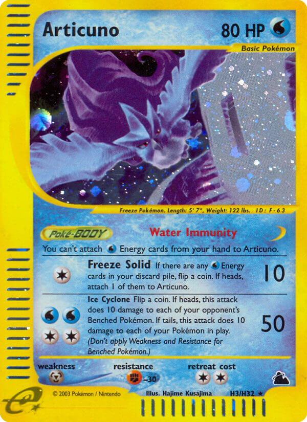 Articuno — illustrated card