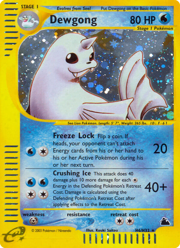 Dewgong — illustrated card