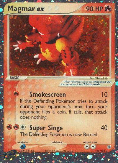 Magmar ex — illustrated card