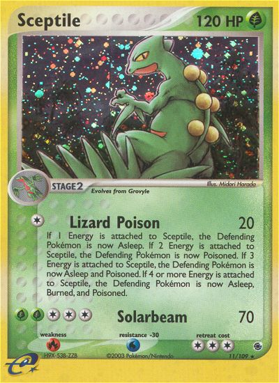 Sceptile — illustrated card