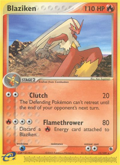 Blaziken — illustrated card