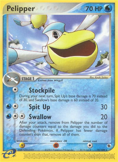 Pelipper — illustrated card
