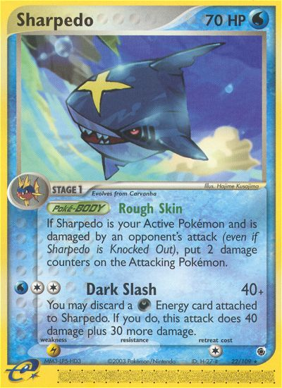 Sharpedo — illustrated card