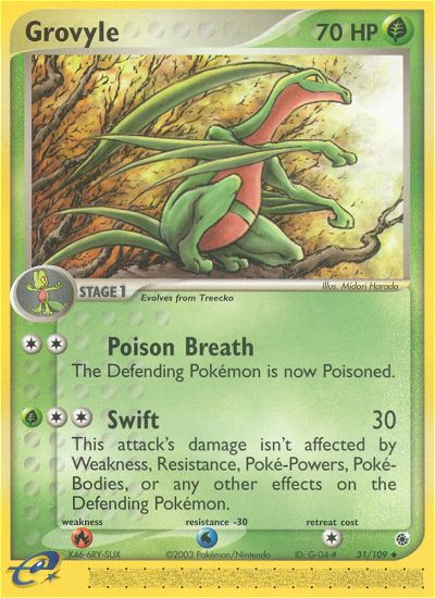 Grovyle — illustrated card