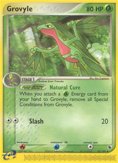 Grovyle — illustrated card