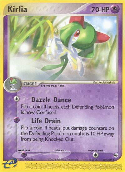 Kirlia — illustrated card