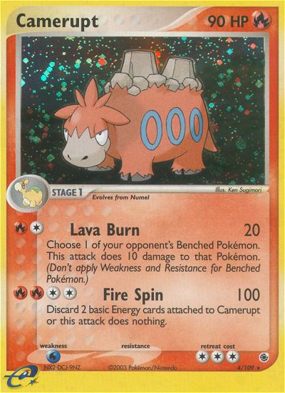 Camerupt — illustrated card