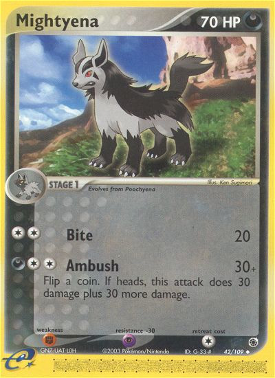 Mightyena — illustrated card