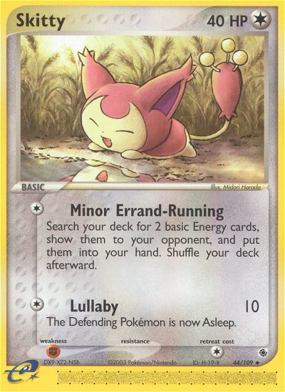 Skitty — illustrated card