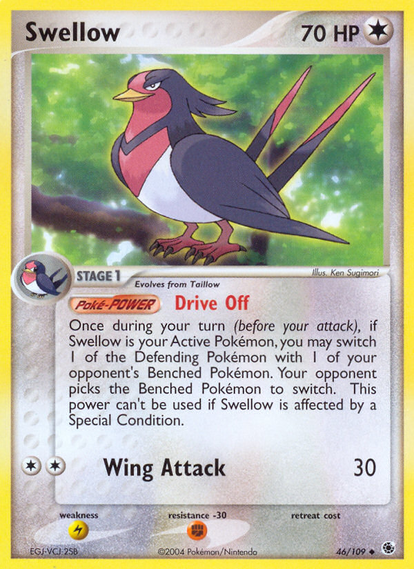Swellow — illustrated card
