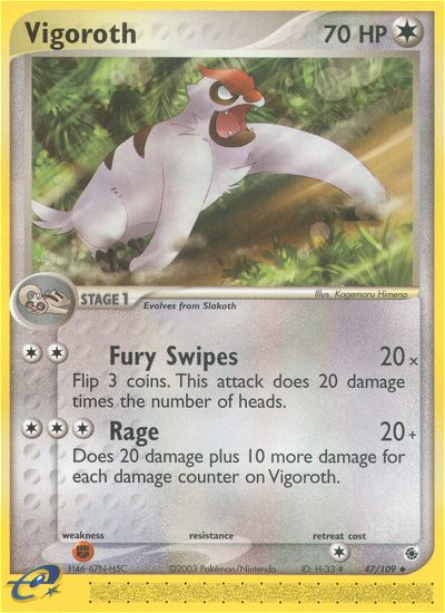 Vigoroth — illustrated card