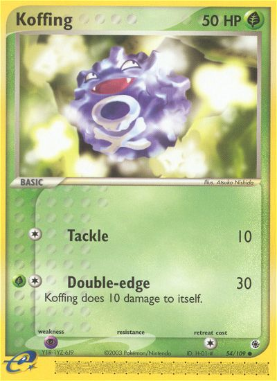 Koffing — illustrated card