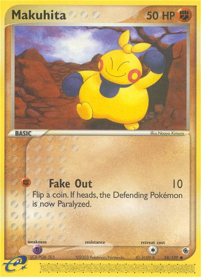 Makuhita — illustrated card