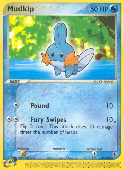 Mudkip — illustrated card