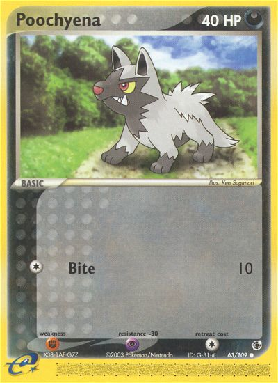 Poochyena — illustrated card
