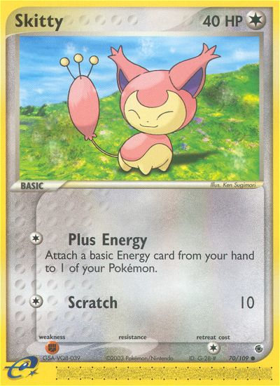 Skitty — illustrated card
