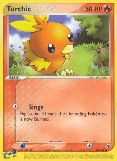 Torchic — illustrated card