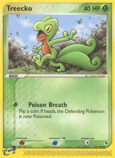 Treecko — illustrated card