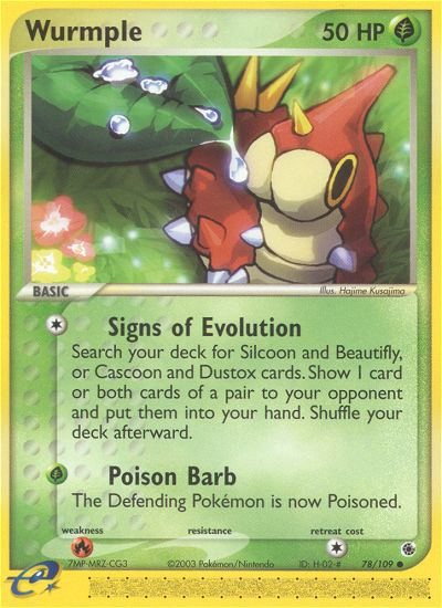 Wurmple — illustrated card