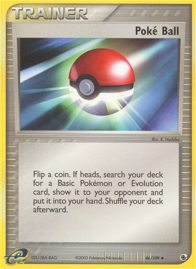 Poké Ball — illustrated card