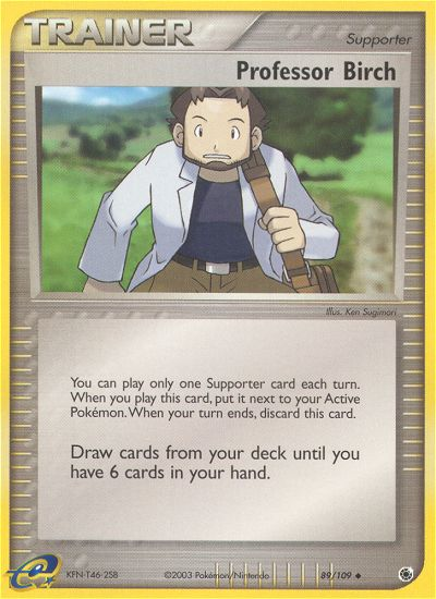 Professor Birch — illustrated card