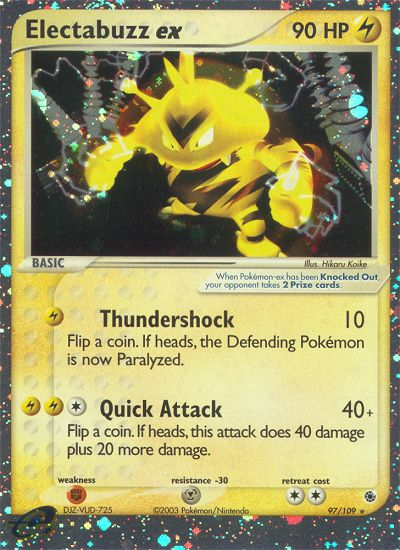 Electabuzz ex — illustrated card