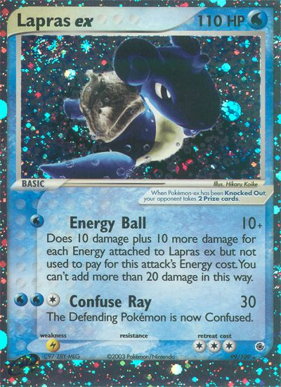 Lapras ex — illustrated card