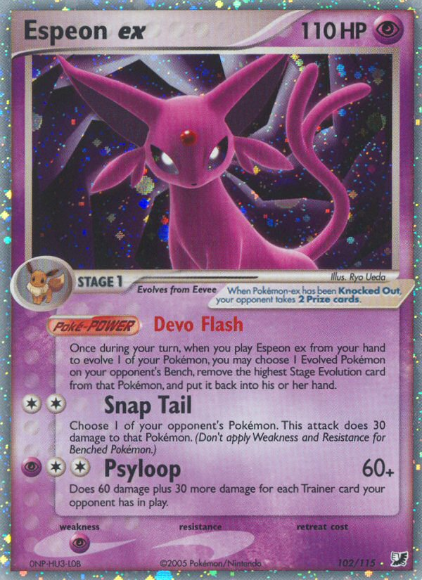 Espeon ex — illustrated card