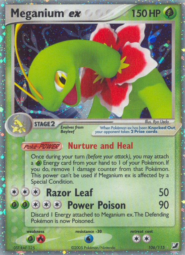 Meganium ex — illustrated card