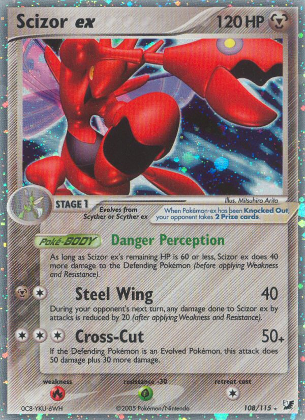 Scizor ex — illustrated card