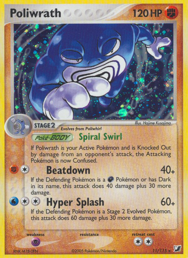 Poliwrath — illustrated card