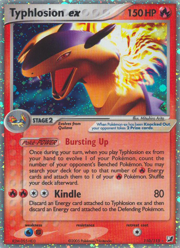 Typhlosion ex — illustrated card