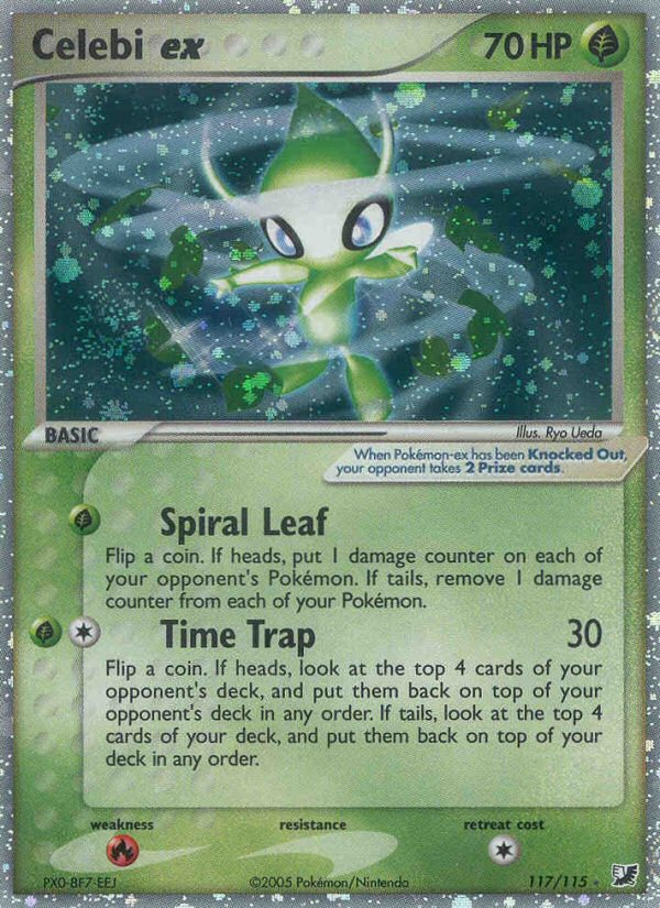 Celebi ex — illustrated card