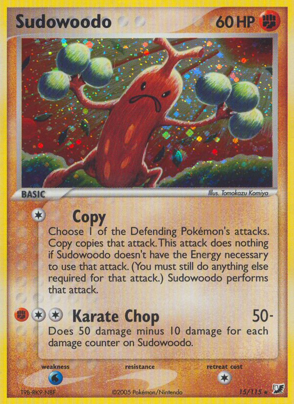 Sudowoodo — illustrated card