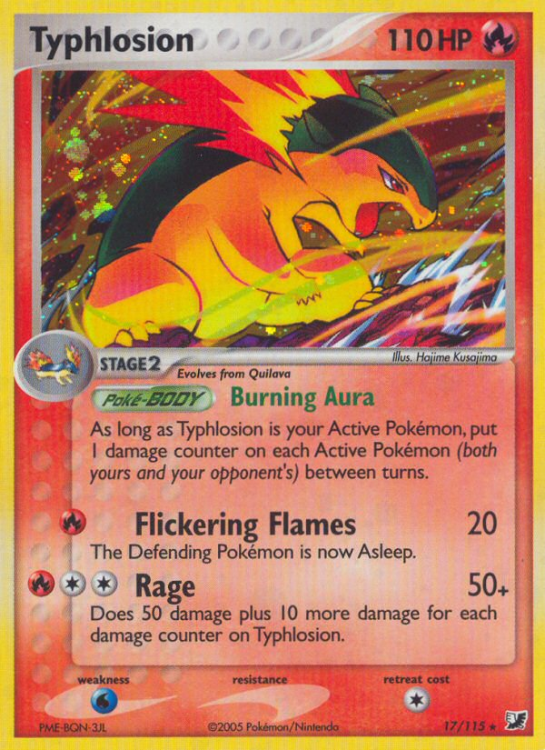 Typhlosion — illustrated card