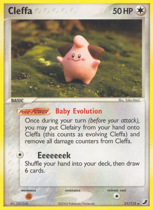 Cleffa — illustrated card
