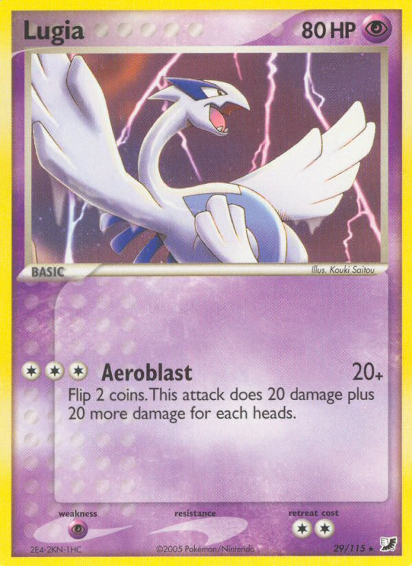 Lugia — illustrated card