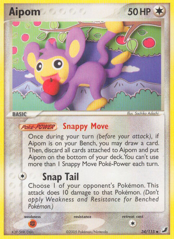 Aipom — illustrated card