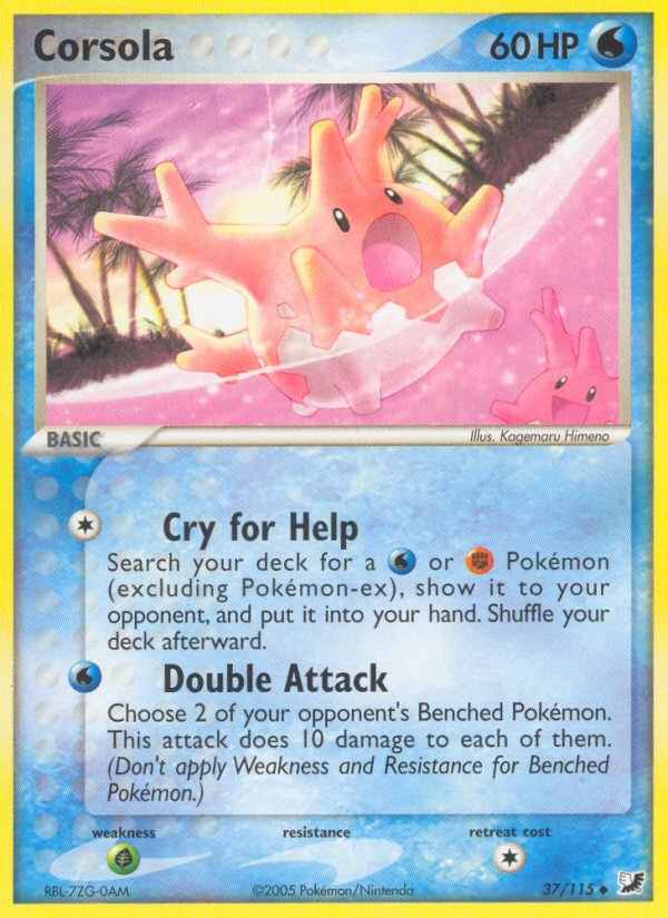Corsola — illustrated card