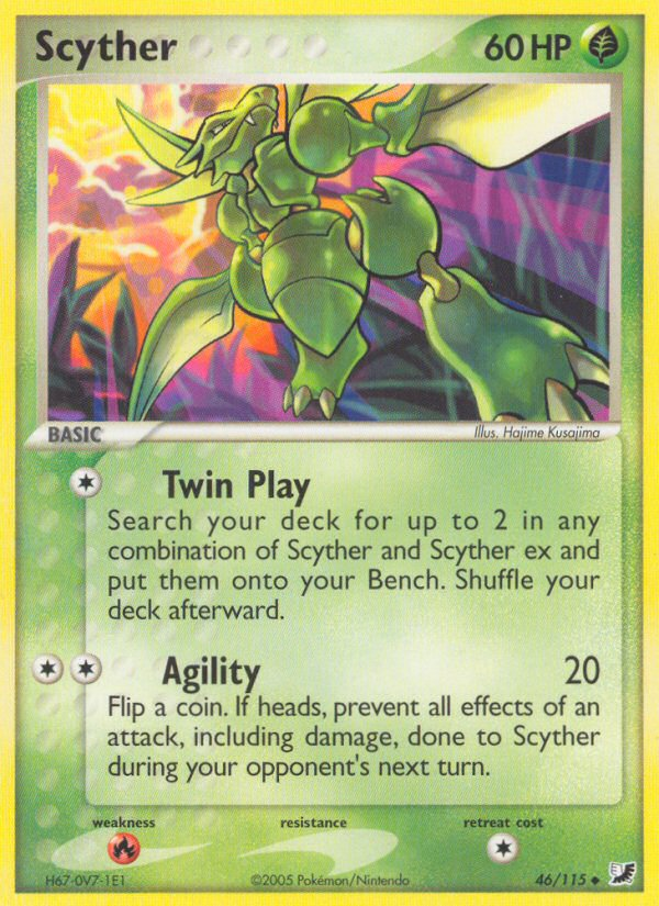 Scyther — illustrated card