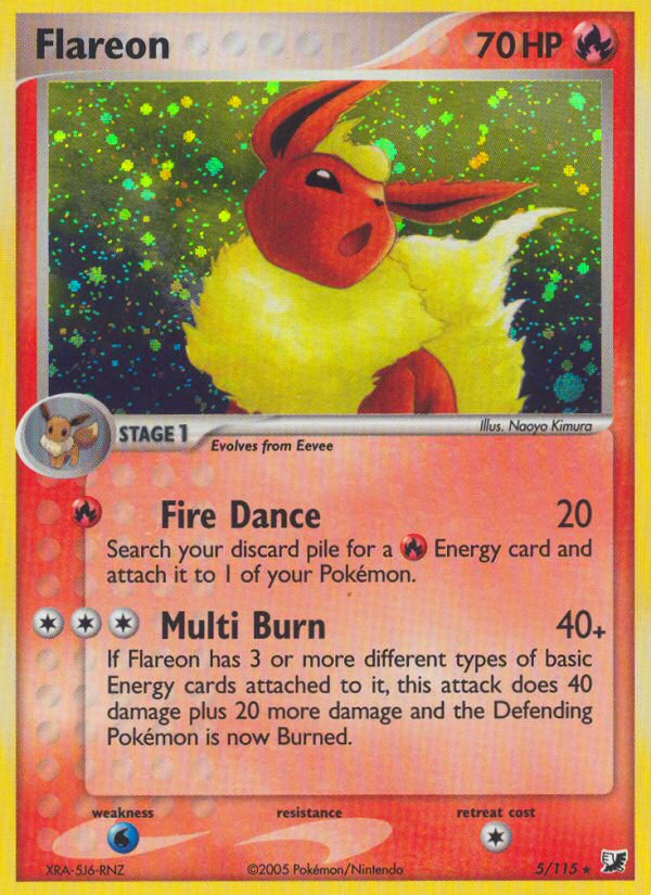 Flareon — illustrated card