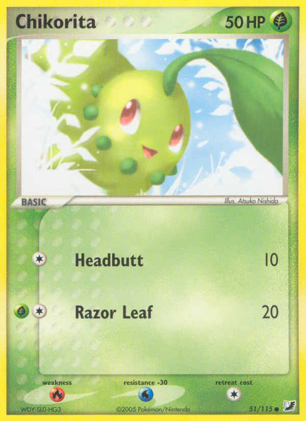 Chikorita — illustrated card